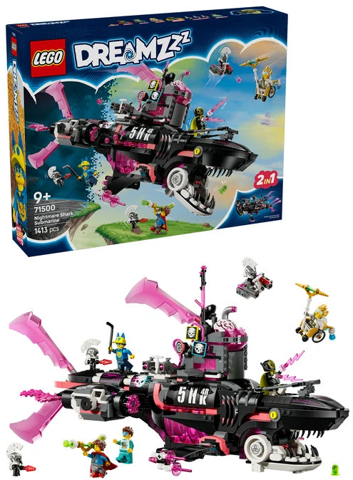 LEGO® DREAMZzz™ Košmariškas ryklių povandeninis laivas 71500