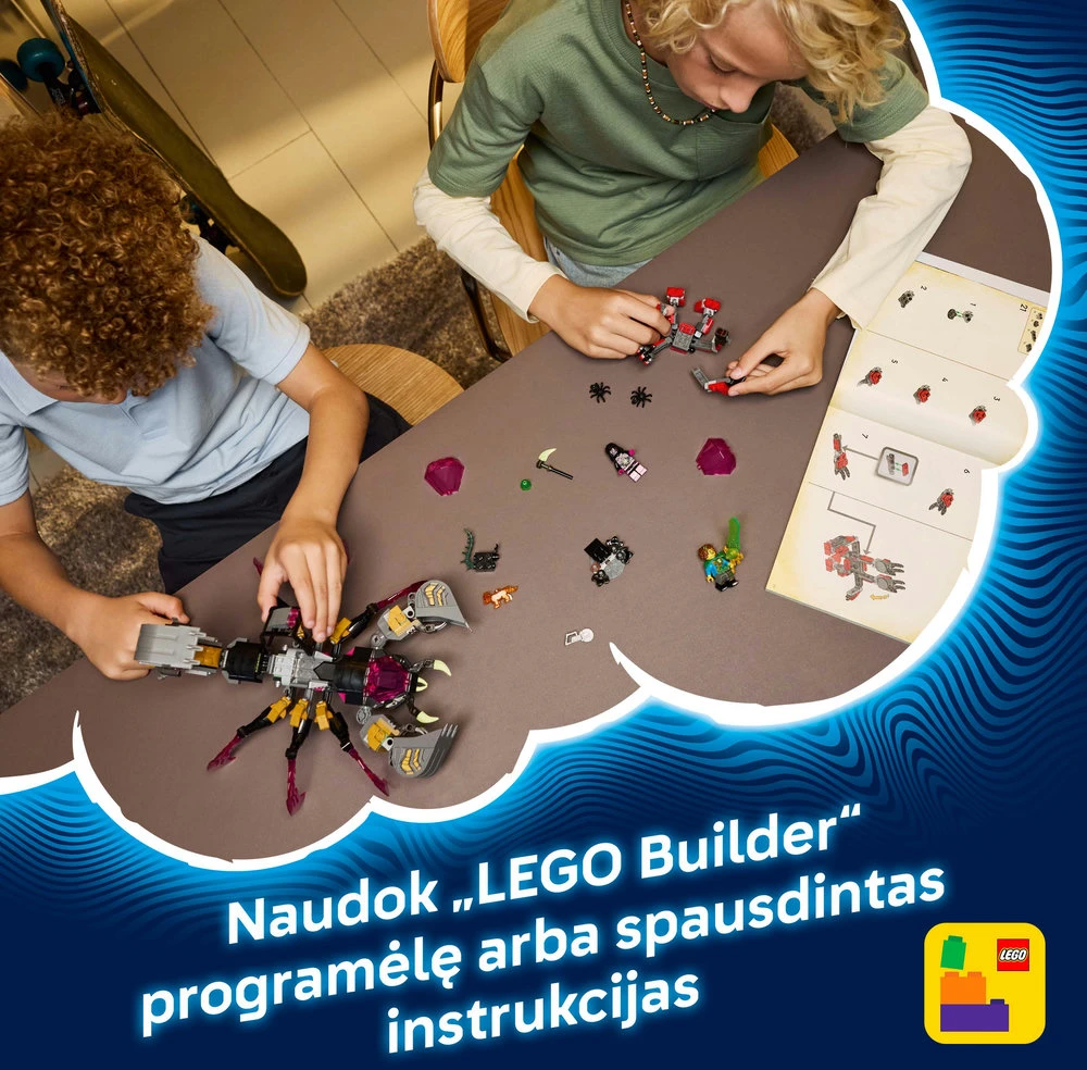 „LEGO® DREAMZzz™“ Košmarų skorpionas-ekskavatorius 71513