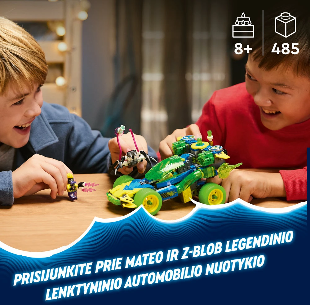 LEGO® DREAMZzz Mateo ir Z-Blob lenktyninis veiksmo automobilis (71491)