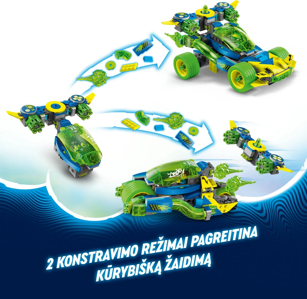 LEGO® DREAMZzz Mateo ir Z-Blob lenktyninis veiksmo automobilis (71491)