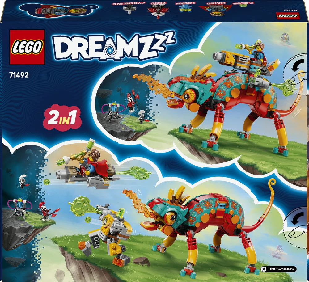 LEGO® DREAMZzz™ Mateo ugnies chameleonas Žaislas 71492