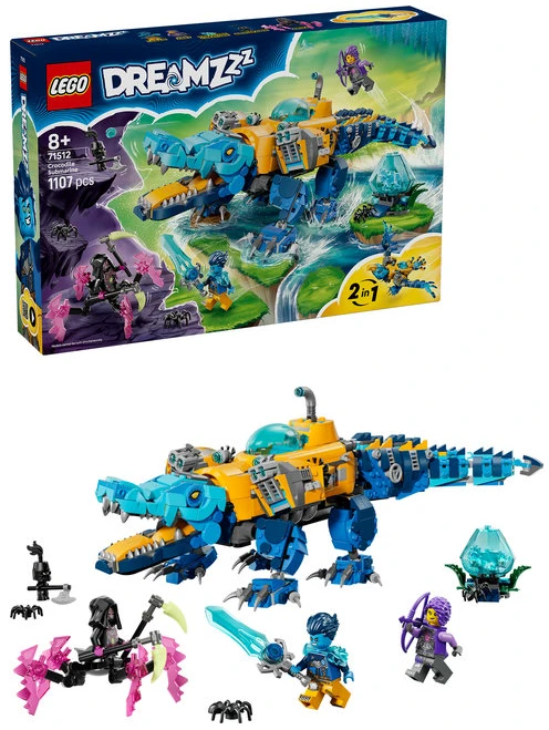„LEGO® DREAMZzz™“ Povandeninis laivas-krokodilas 71512