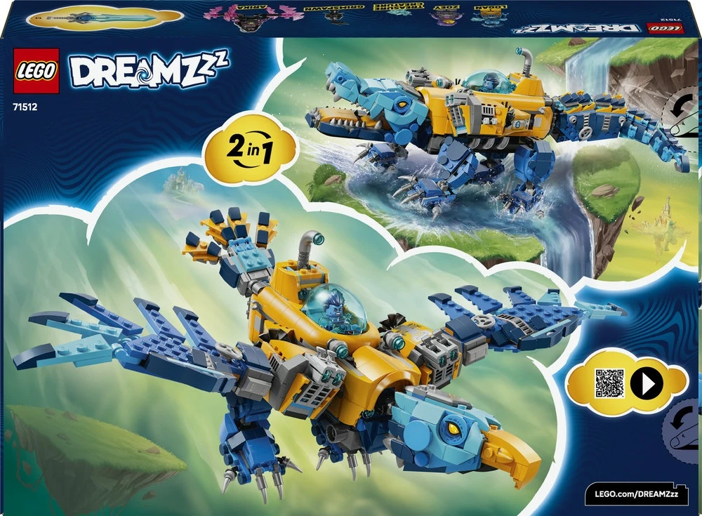 „LEGO® DREAMZzz™“ Povandeninis laivas-krokodilas 71512