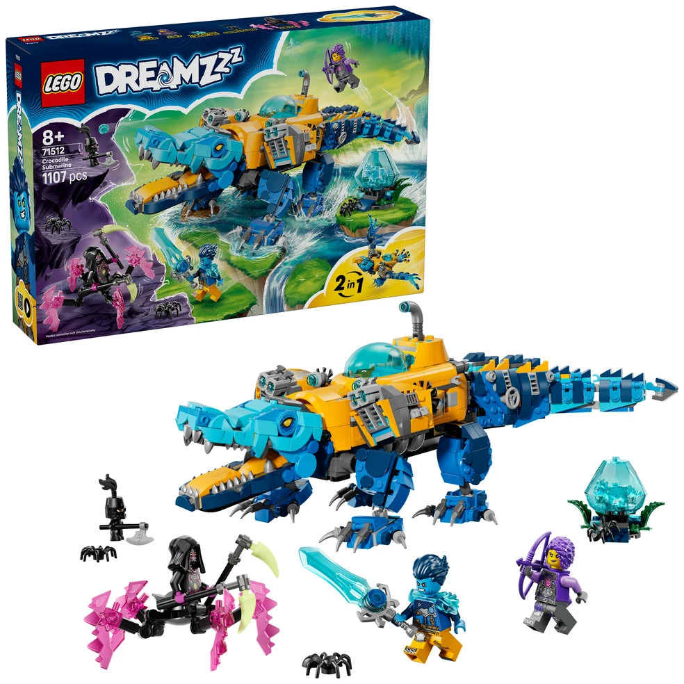 „LEGO® DREAMZzz™“ Povandeninis laivas-krokodilas 71512