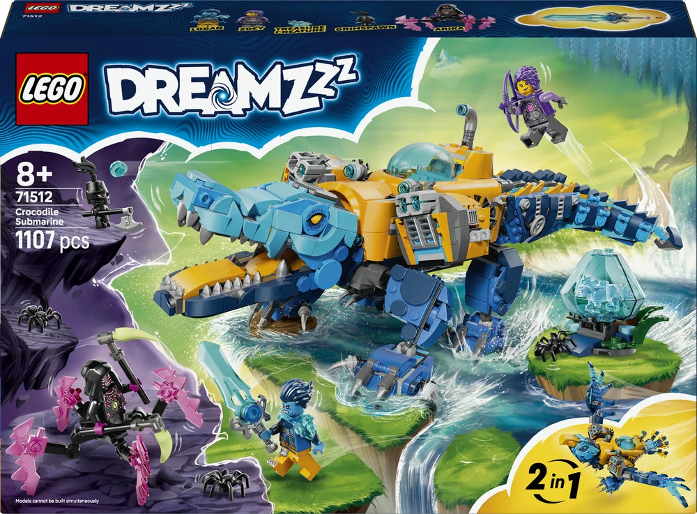 „LEGO® DREAMZzz™“ Povandeninis laivas-krokodilas 71512