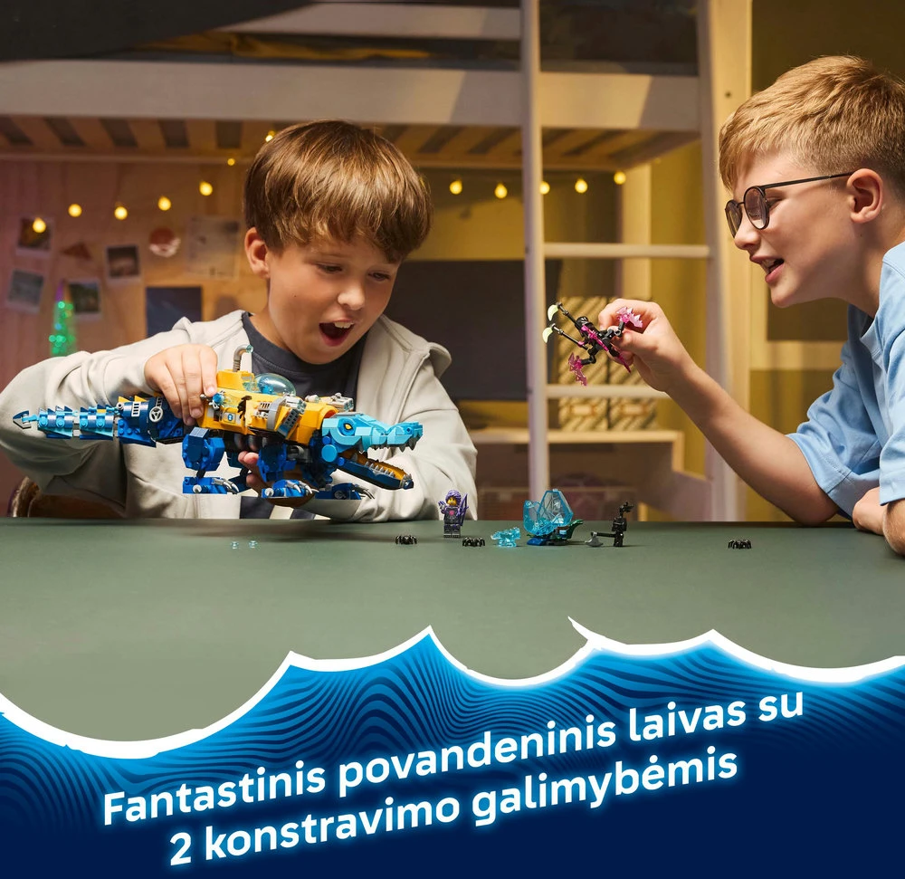 „LEGO® DREAMZzz™“ Povandeninis laivas-krokodilas 71512