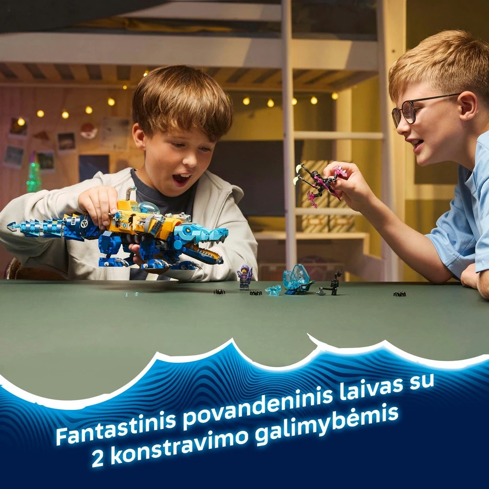 „LEGO® DREAMZzz™“ Povandeninis laivas-krokodilas 71512