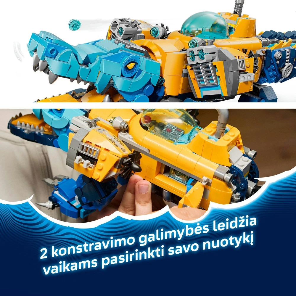 „LEGO® DREAMZzz™“ Povandeninis laivas-krokodilas 71512