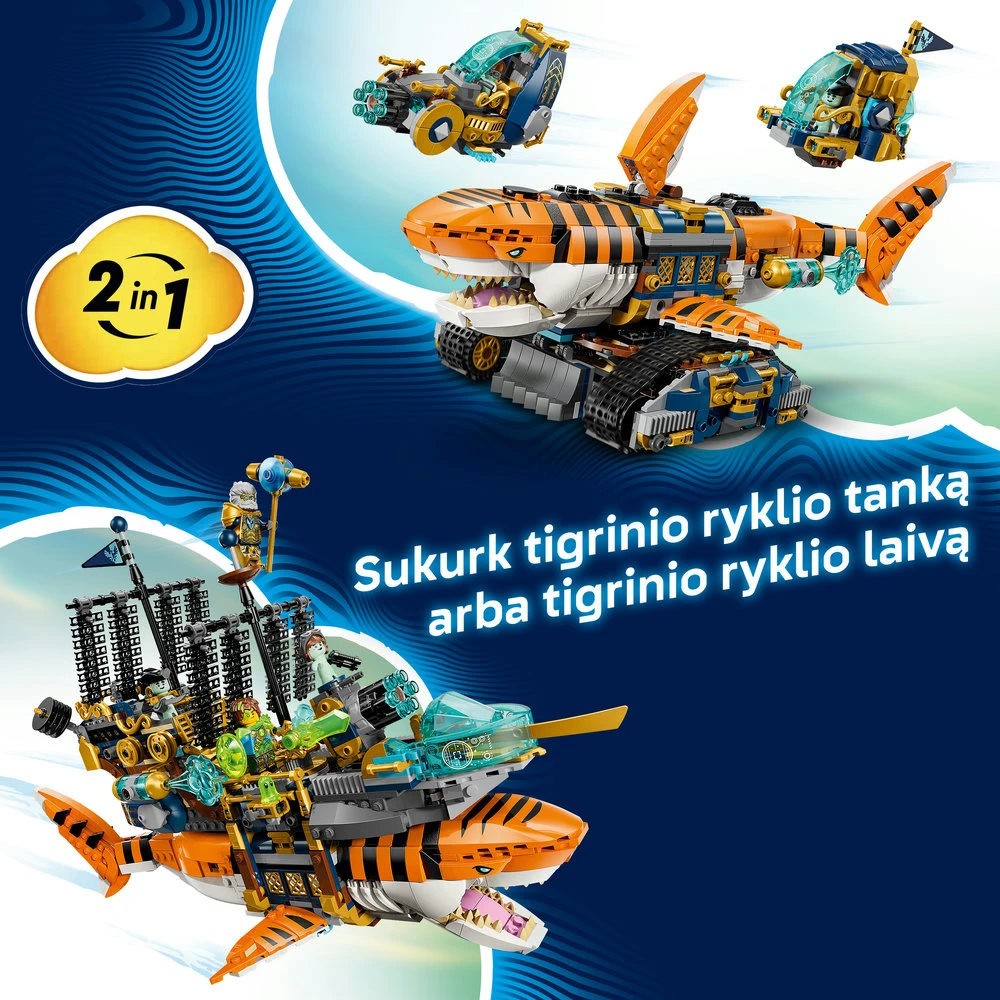 „LEGO® DREAMZzz™“ Ryklių tanko-tigro rinkinys 71515