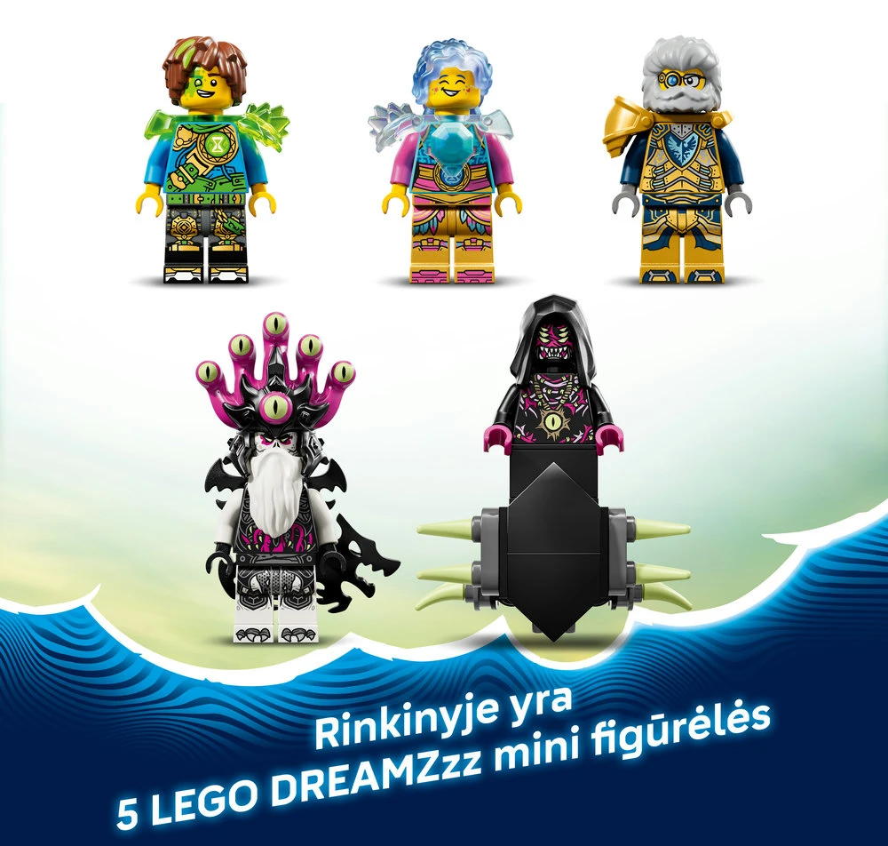 „LEGO® DREAMZzz™“ Ryklių tanko-tigro rinkinys 71515