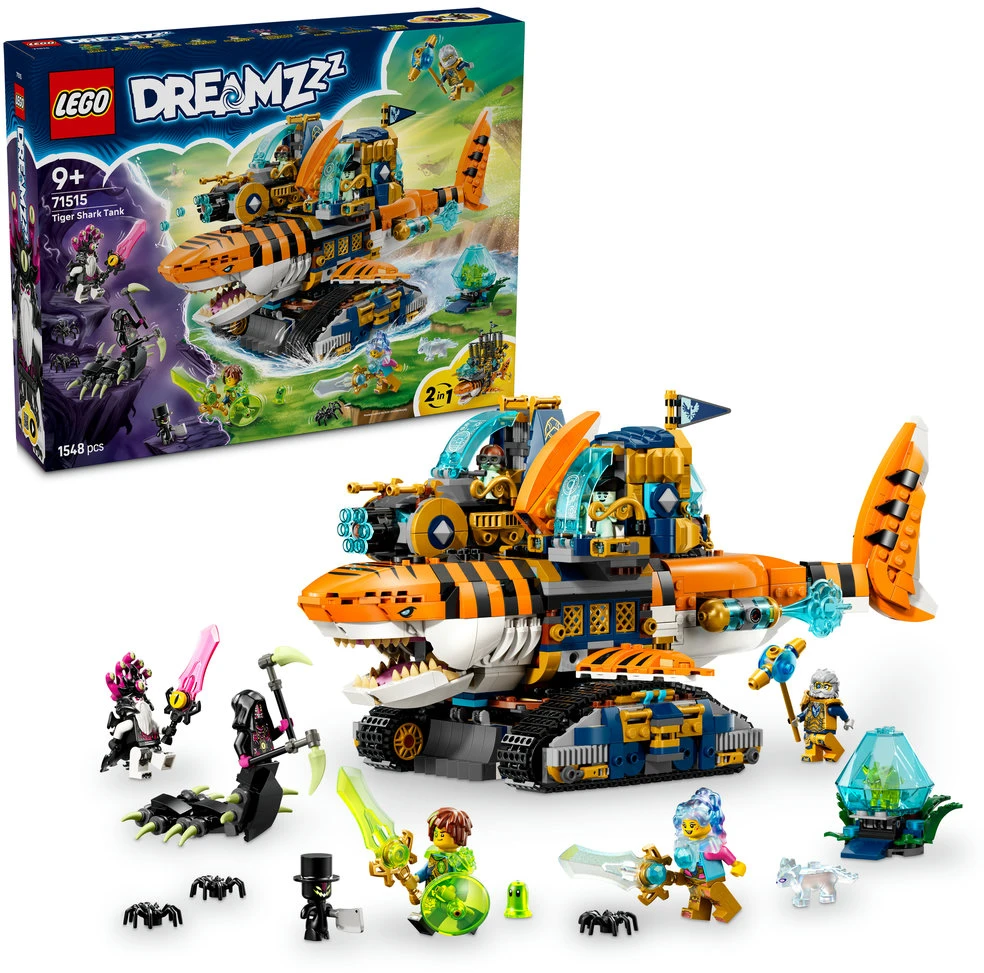 „LEGO® DREAMZzz™“ Ryklių tanko-tigro rinkinys 71515