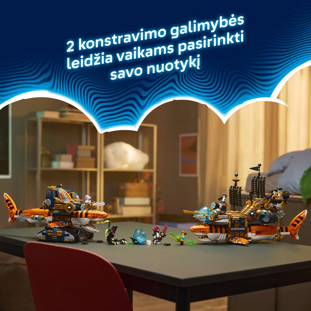 „LEGO® DREAMZzz™“ Ryklių tanko-tigro rinkinys 71515