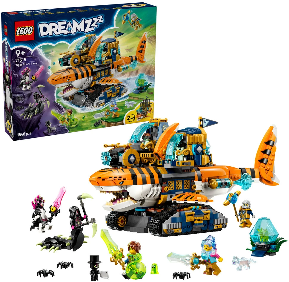 „LEGO® DREAMZzz™“ Ryklių tanko-tigro rinkinys 71515