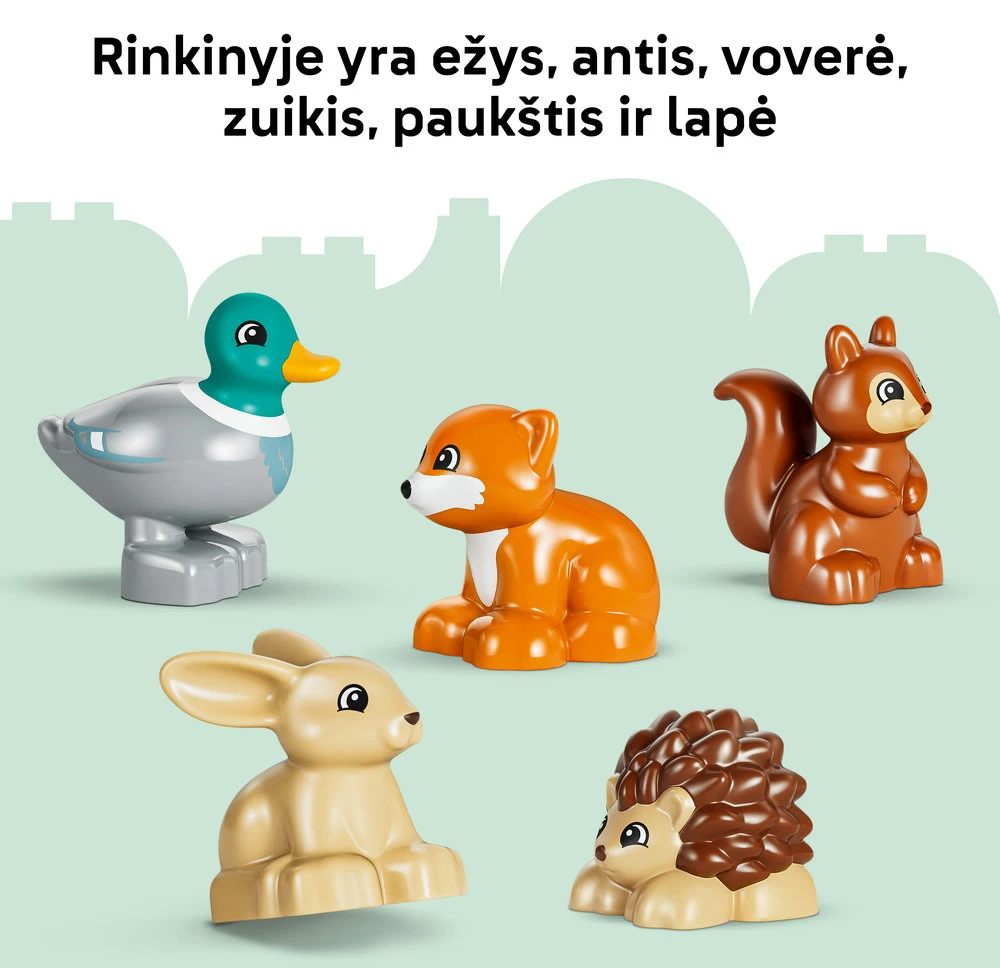 LEGO® DUPLO® Atradimų miškas su laukiniais gyvūnais 10480