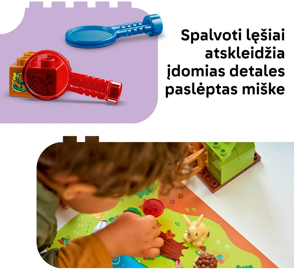 LEGO® DUPLO® Atradimų miškas su laukiniais gyvūnais 10480