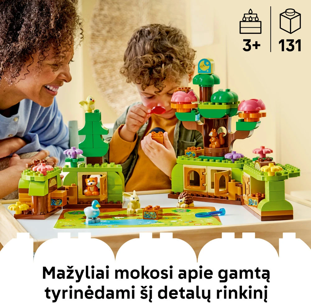 LEGO® DUPLO® Atradimų miškas su laukiniais gyvūnais 10480