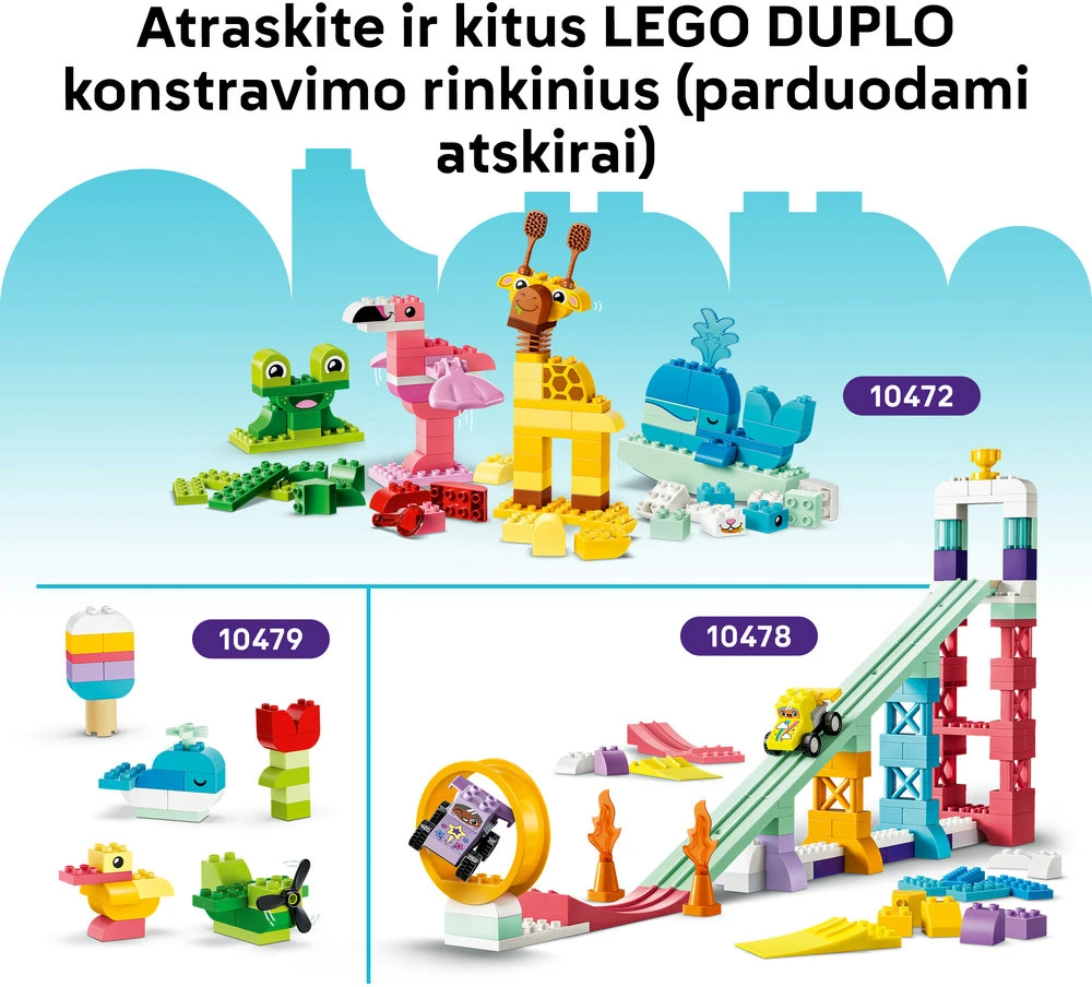 LEGO® DUPLO® Atradimų miškas su laukiniais gyvūnais 10480