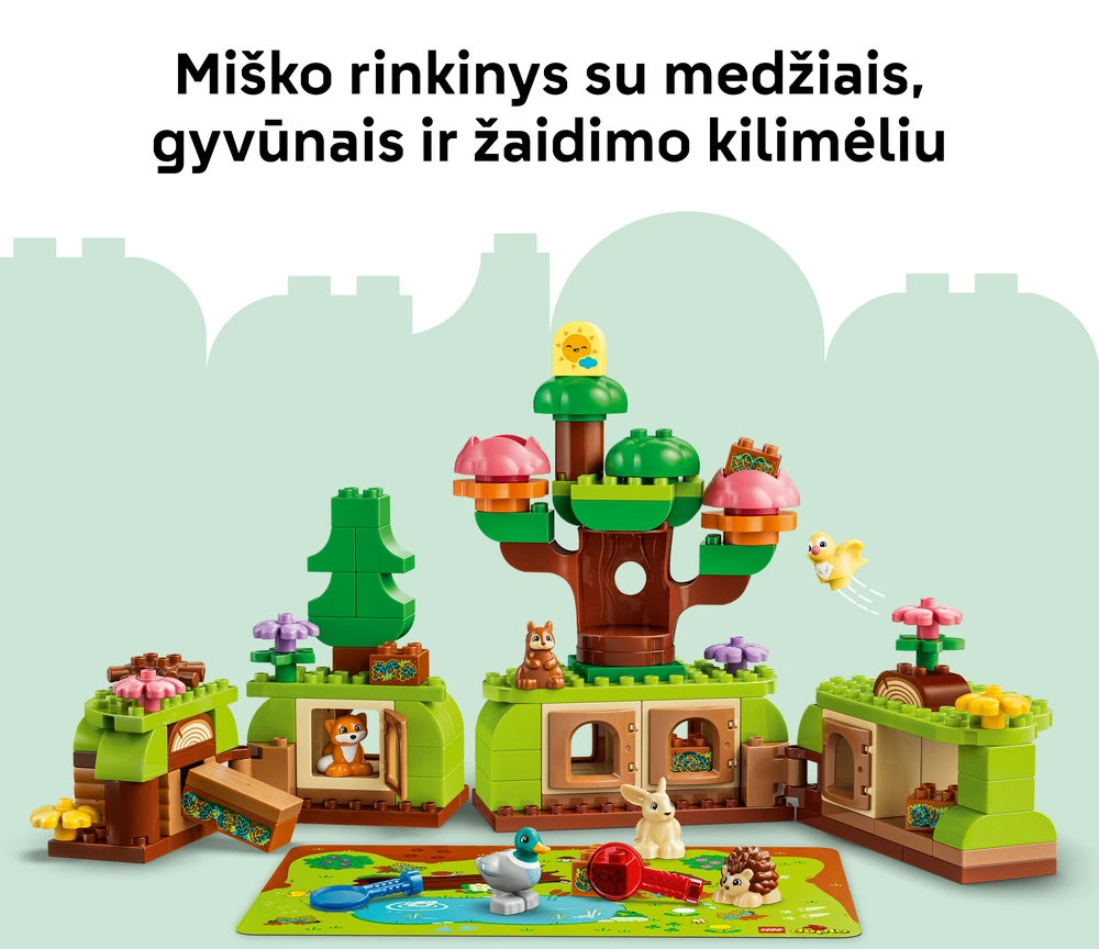 LEGO® DUPLO® Atradimų miškas su laukiniais gyvūnais 10480