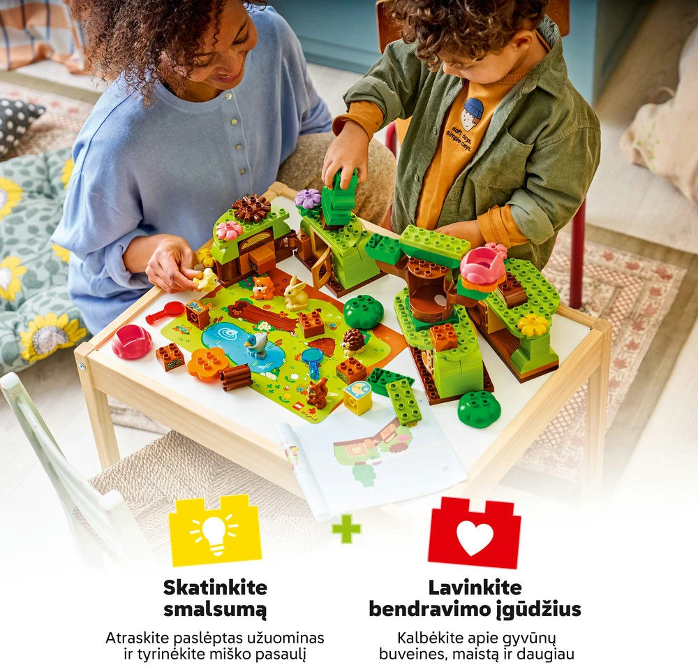LEGO® DUPLO® Atradimų miškas su laukiniais gyvūnais 10480
