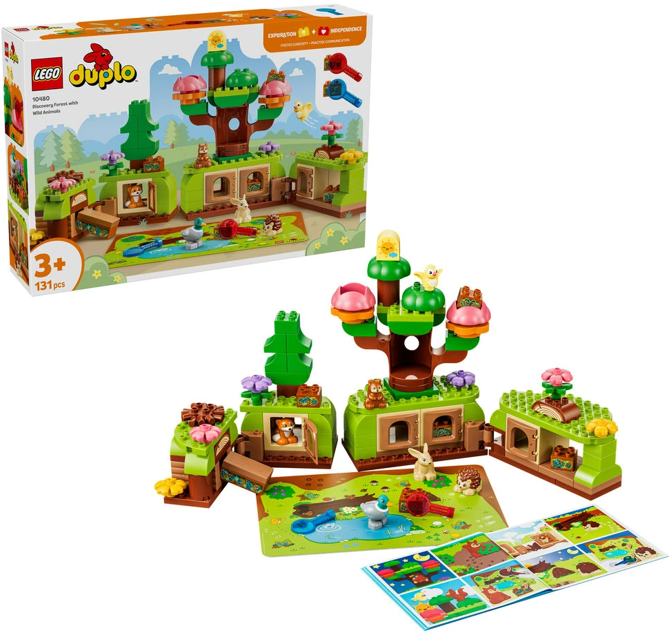 LEGO® DUPLO® Atradimų miškas su laukiniais gyvūnais 10480