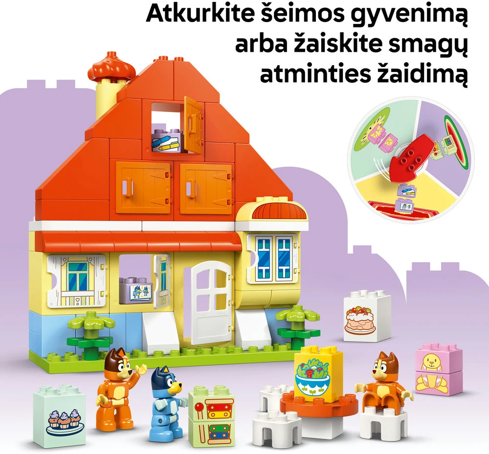 LEGO® DUPLO Bluey šeimos namas su atminties žaidimu (10459)