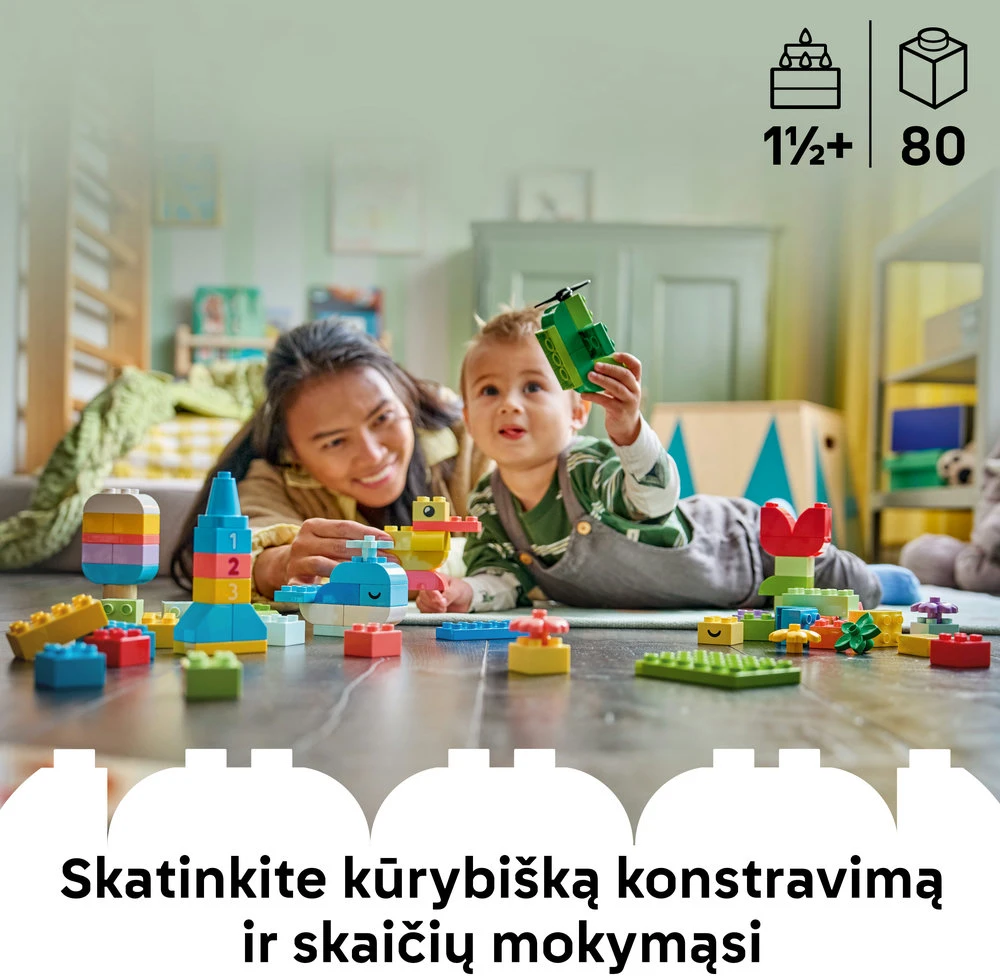 LEGO® DUPLO® Classic Spalvinga kūrybiška dėžė Žaislas 10479