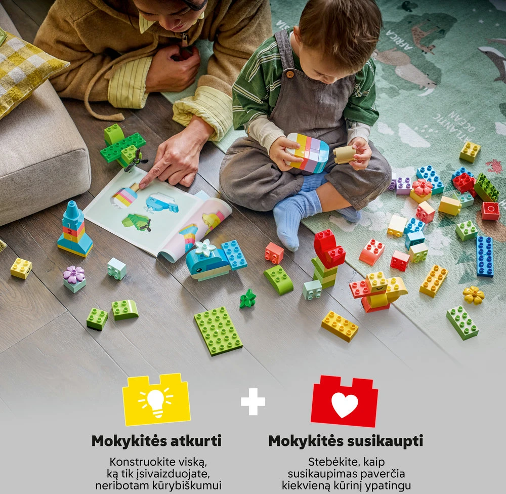 LEGO® DUPLO® Classic Spalvinga kūrybiška dėžė Žaislas 10479