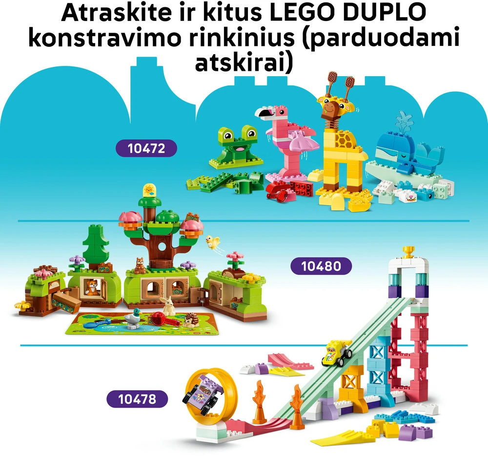 LEGO® DUPLO® Classic Spalvinga kūrybiška dėžė Žaislas 10479