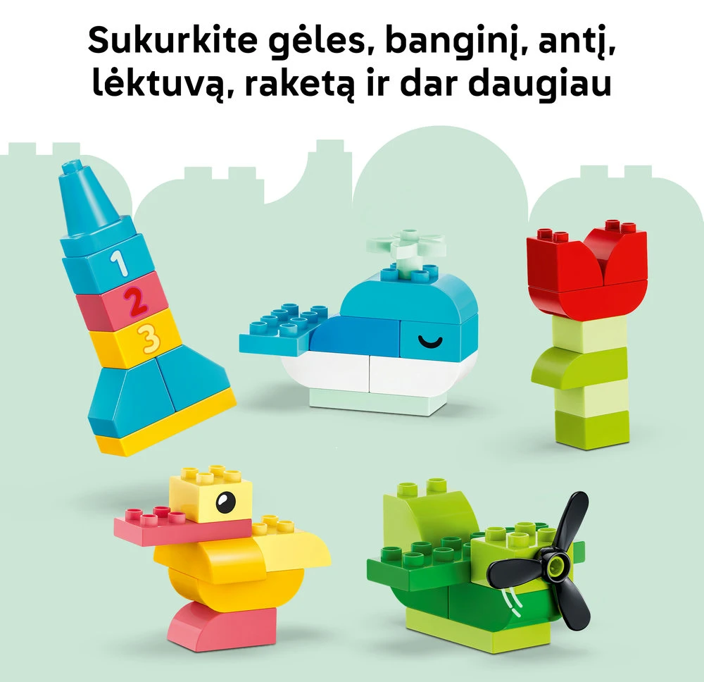 LEGO® DUPLO® Classic Spalvinga kūrybiška dėžė Žaislas 10479