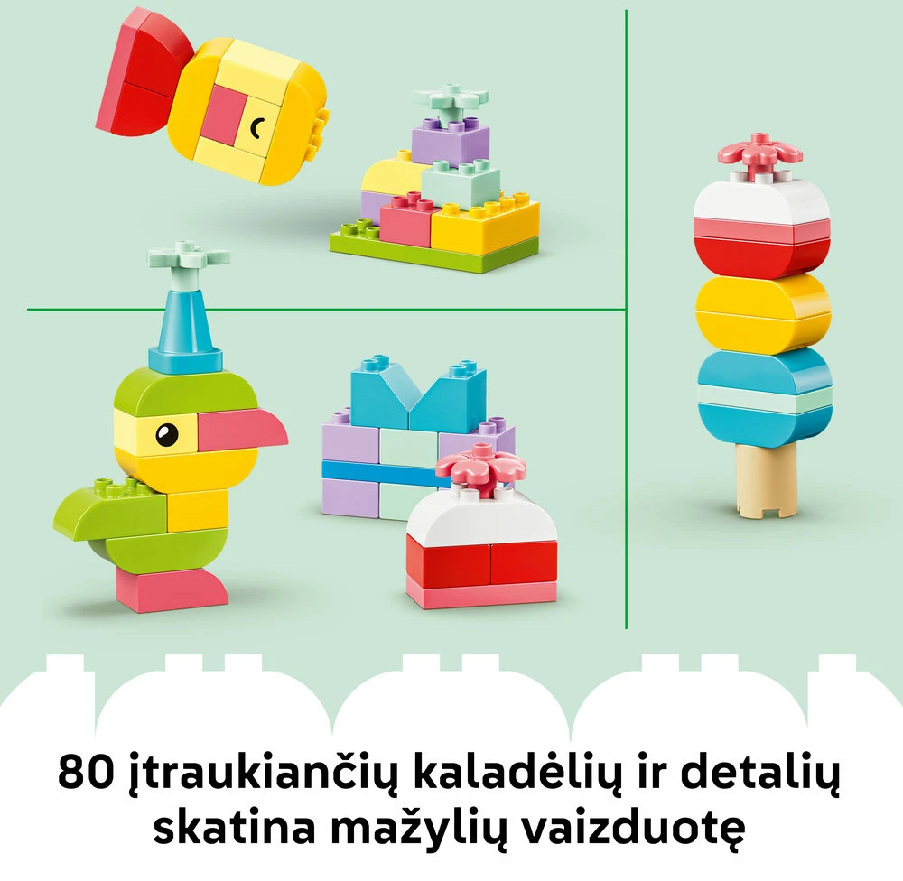 LEGO® DUPLO® Classic Spalvinga kūrybiška dėžė Žaislas 10479