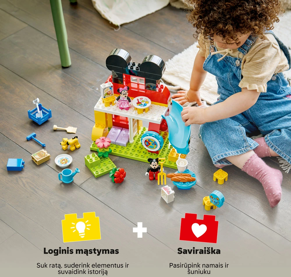 LEGO® DUPLO® Peliuko Mikio klubas su Mine ir Plutu, 10465
