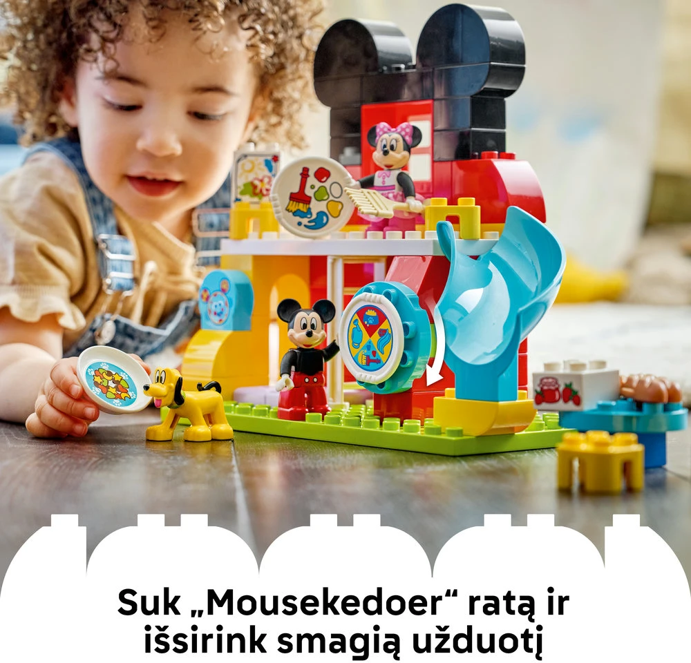 LEGO® DUPLO® Peliuko Mikio klubas su Mine ir Plutu, 10465