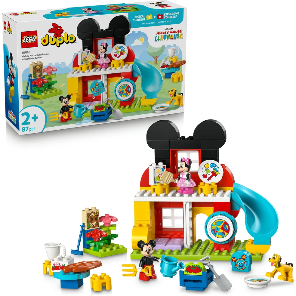 LEGO® DUPLO® Peliuko Mikio klubas su Mine ir Plutu, 10465