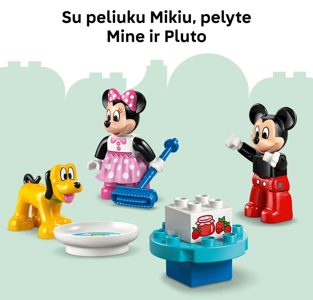 LEGO® DUPLO® Peliuko Mikio klubas su Mine ir Plutu, 10465
