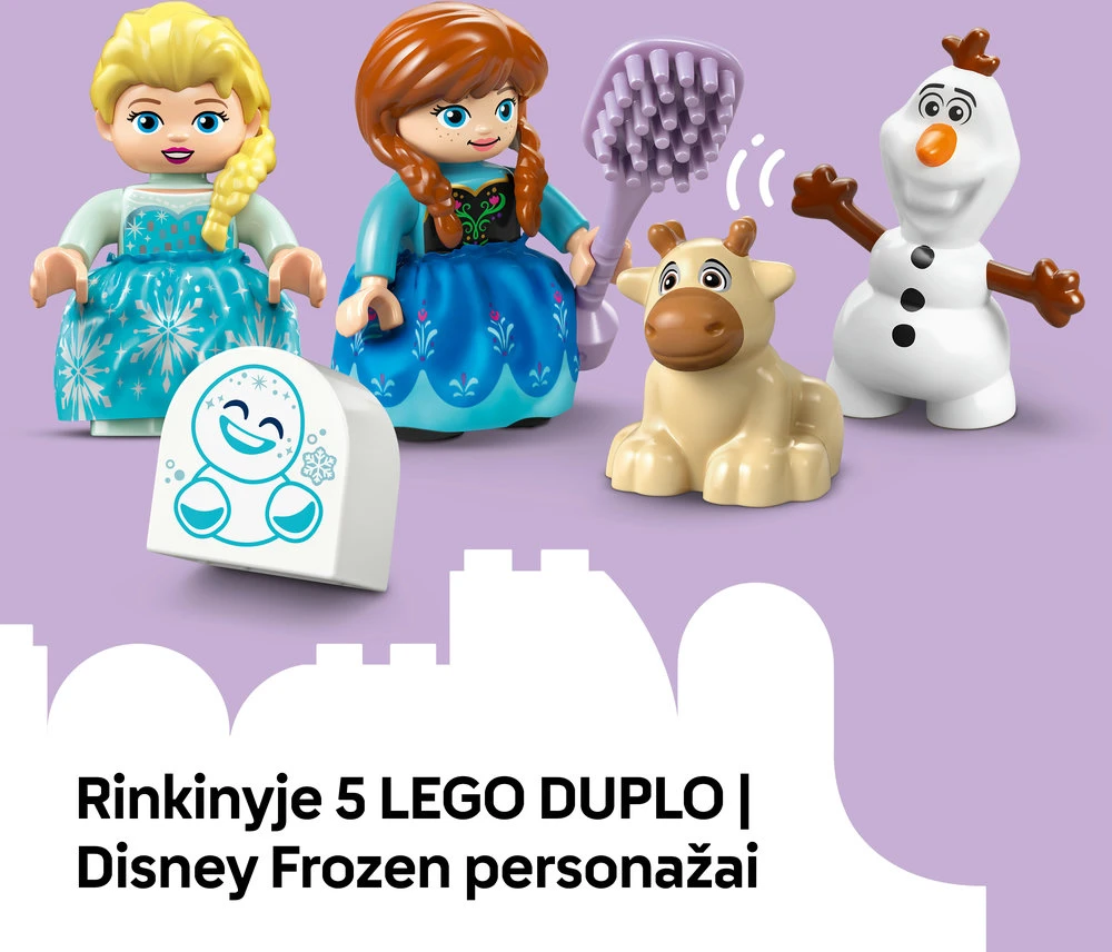 LEGO® DUPLO Disney Vakarėlis Anos ir Elzos „Ledo šalies“ pilyje (10455)