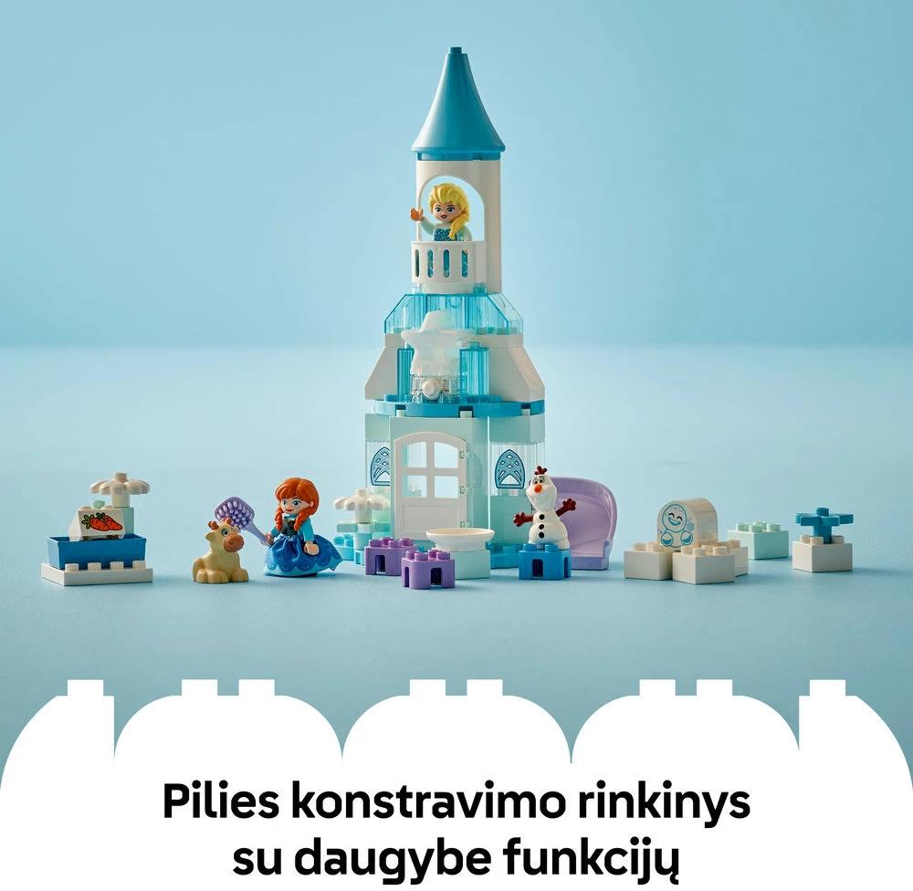 LEGO® DUPLO Disney Vakarėlis Anos ir Elzos „Ledo šalies“ pilyje (10455)