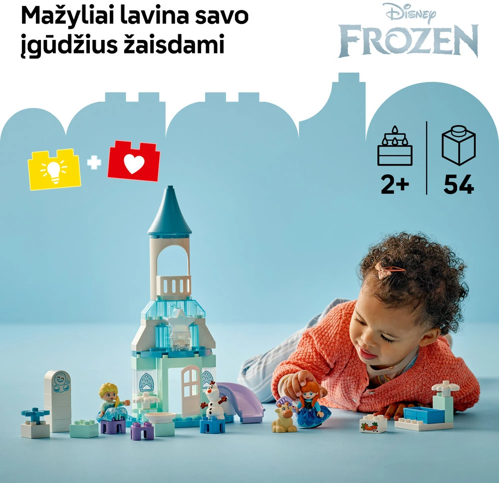 LEGO® DUPLO Disney Vakarėlis Anos ir Elzos „Ledo šalies“ pilyje (10455)
