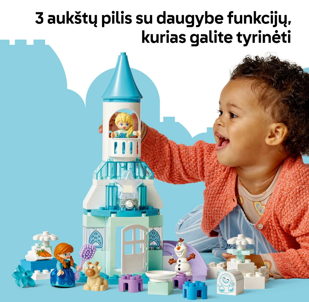 LEGO® DUPLO Disney Vakarėlis Anos ir Elzos „Ledo šalies“ pilyje (10455)