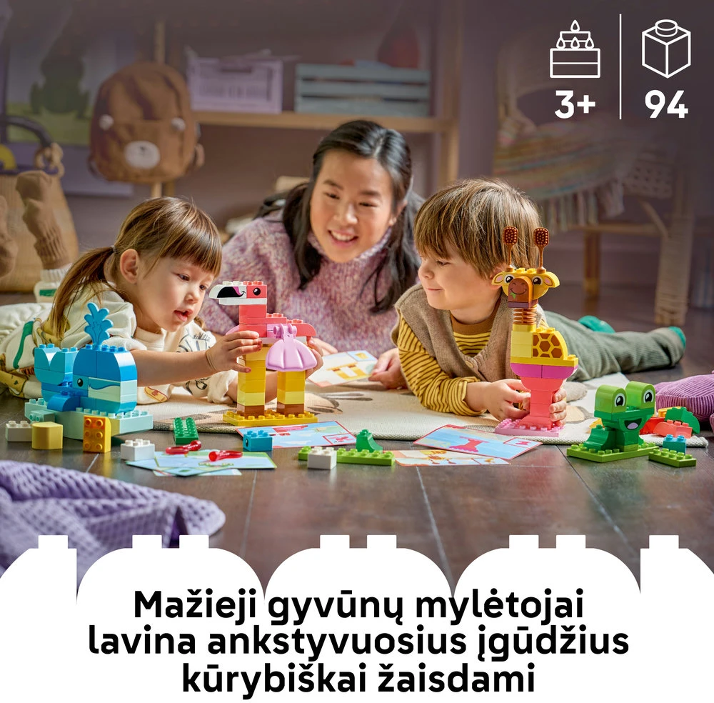 LEGO® DUPLO® Gyvūnų konstravimo žaidimas. Žaislas - 10472