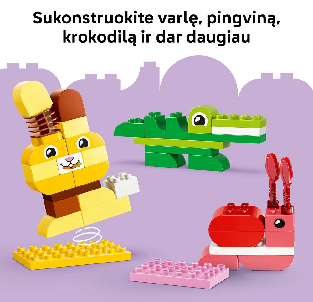 LEGO® DUPLO® Gyvūnų konstravimo žaidimas. Žaislas - 10472