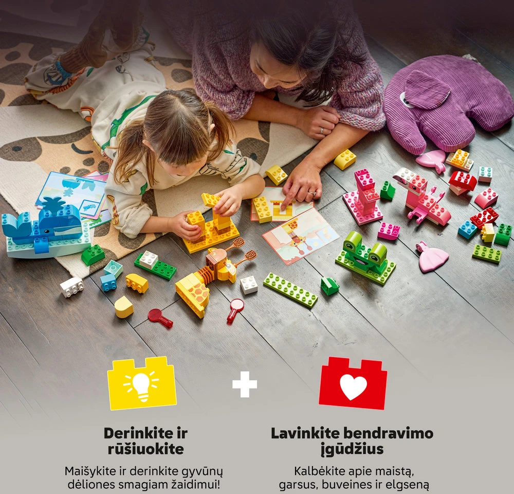 LEGO® DUPLO® Gyvūnų konstravimo žaidimas. Žaislas - 10472