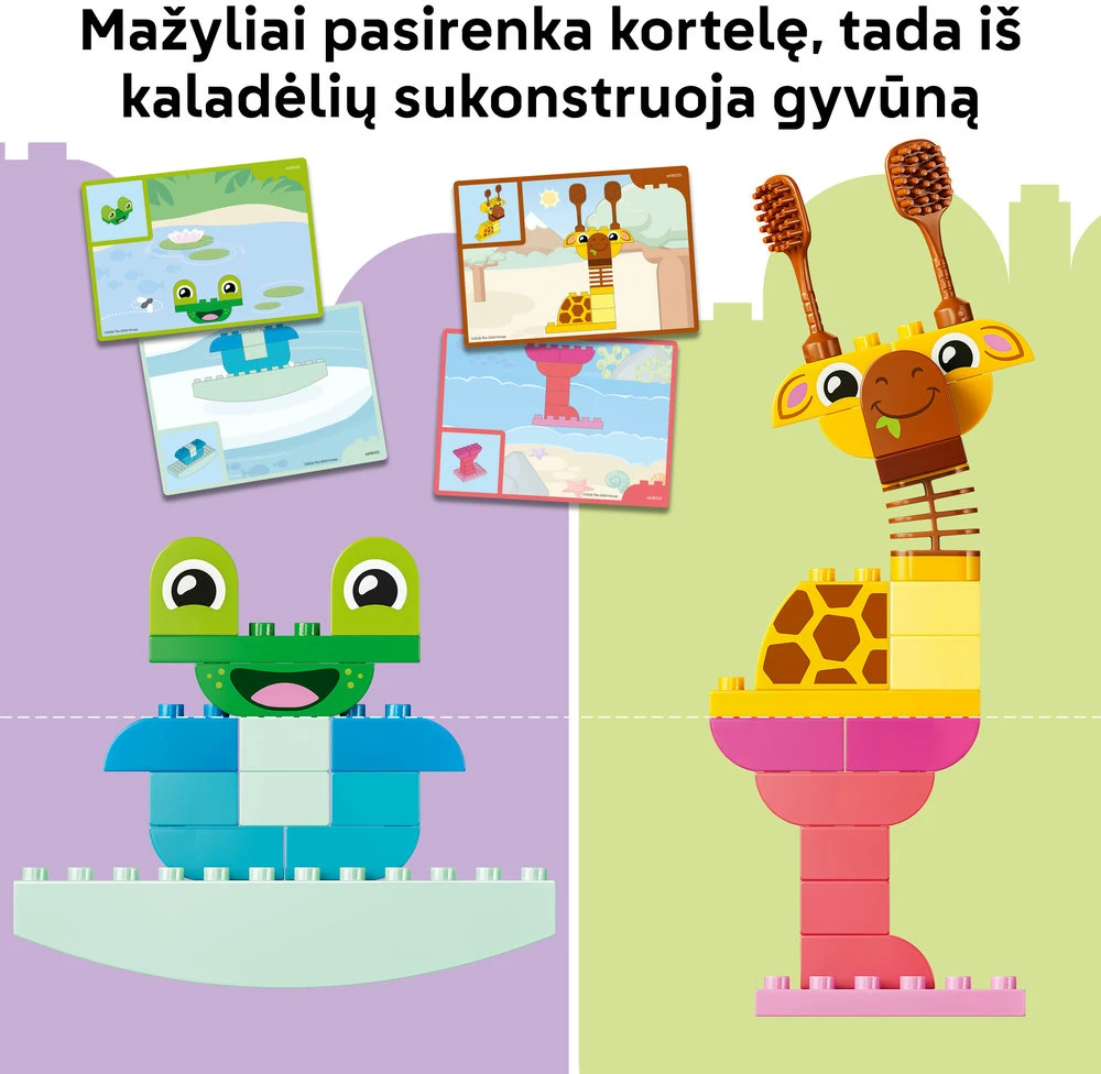 LEGO® DUPLO® Gyvūnų konstravimo žaidimas. Žaislas - 10472