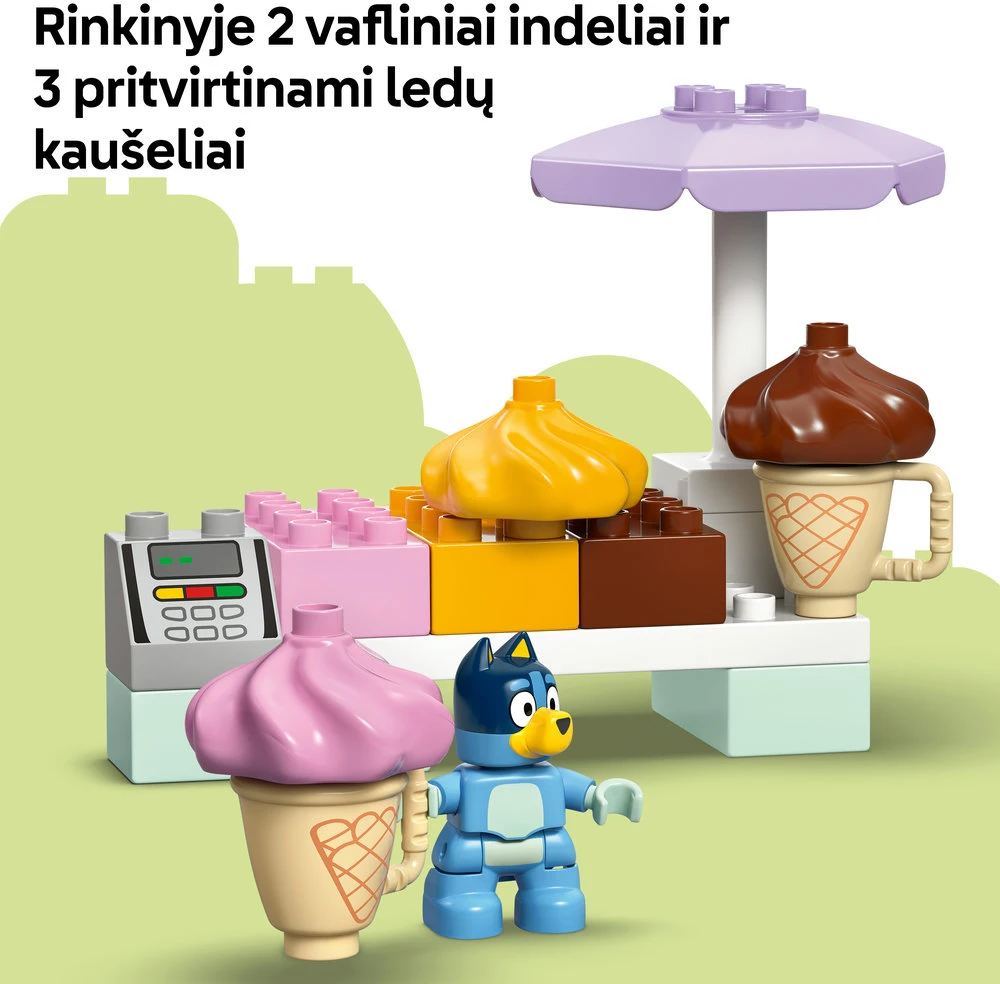 LEGO® DUPLO® Išvyka į ledainę su Bluey Žaislas 10458