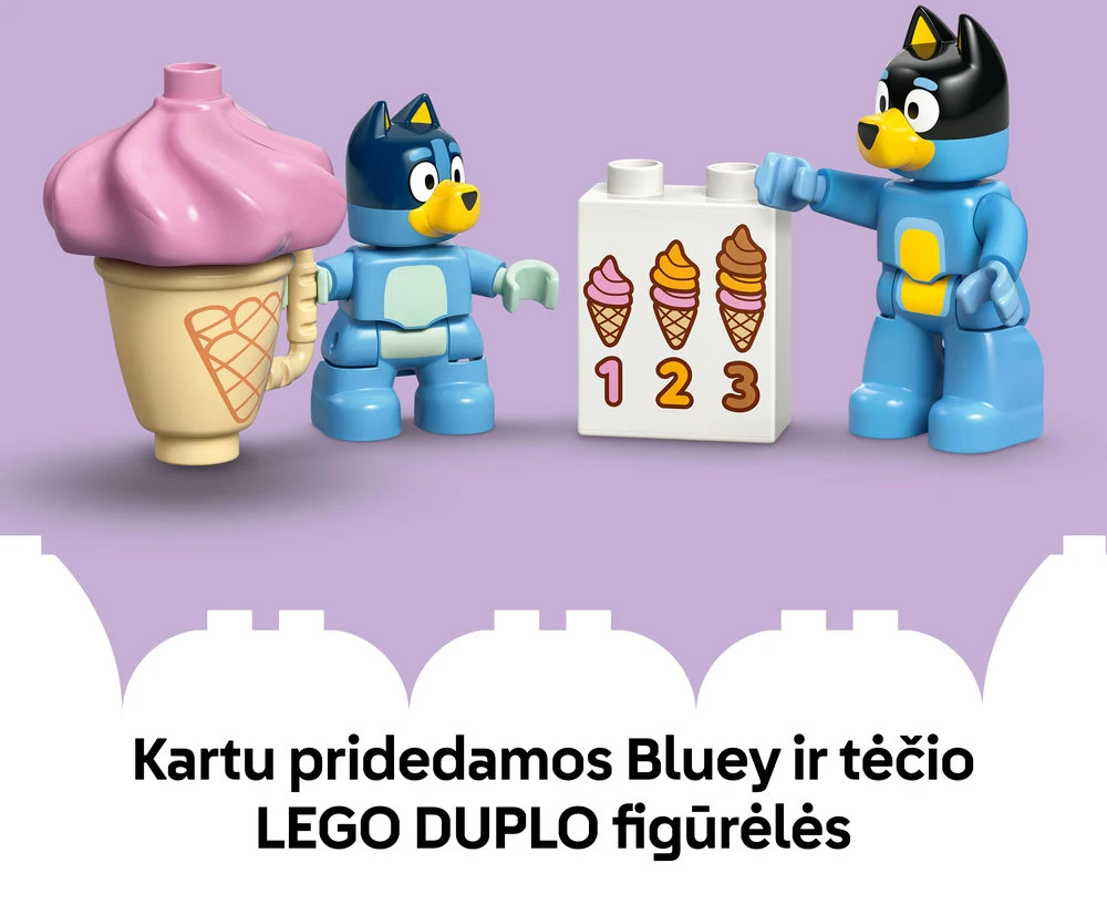 LEGO® DUPLO® Išvyka į ledainę su Bluey Žaislas 10458