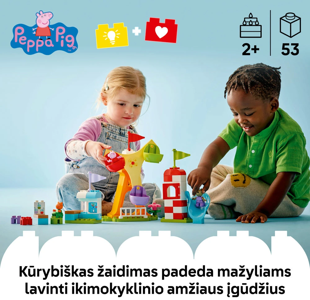LEGO® DUPLO Peppa Pig Atrakcionai (10453)