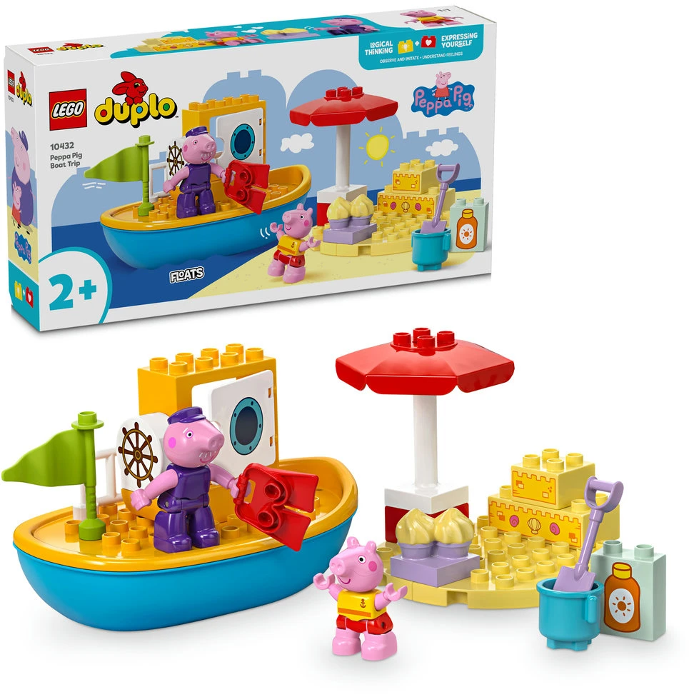 LEGO® Duplo Kiaulytės Pepos kelionė laivu (10432)