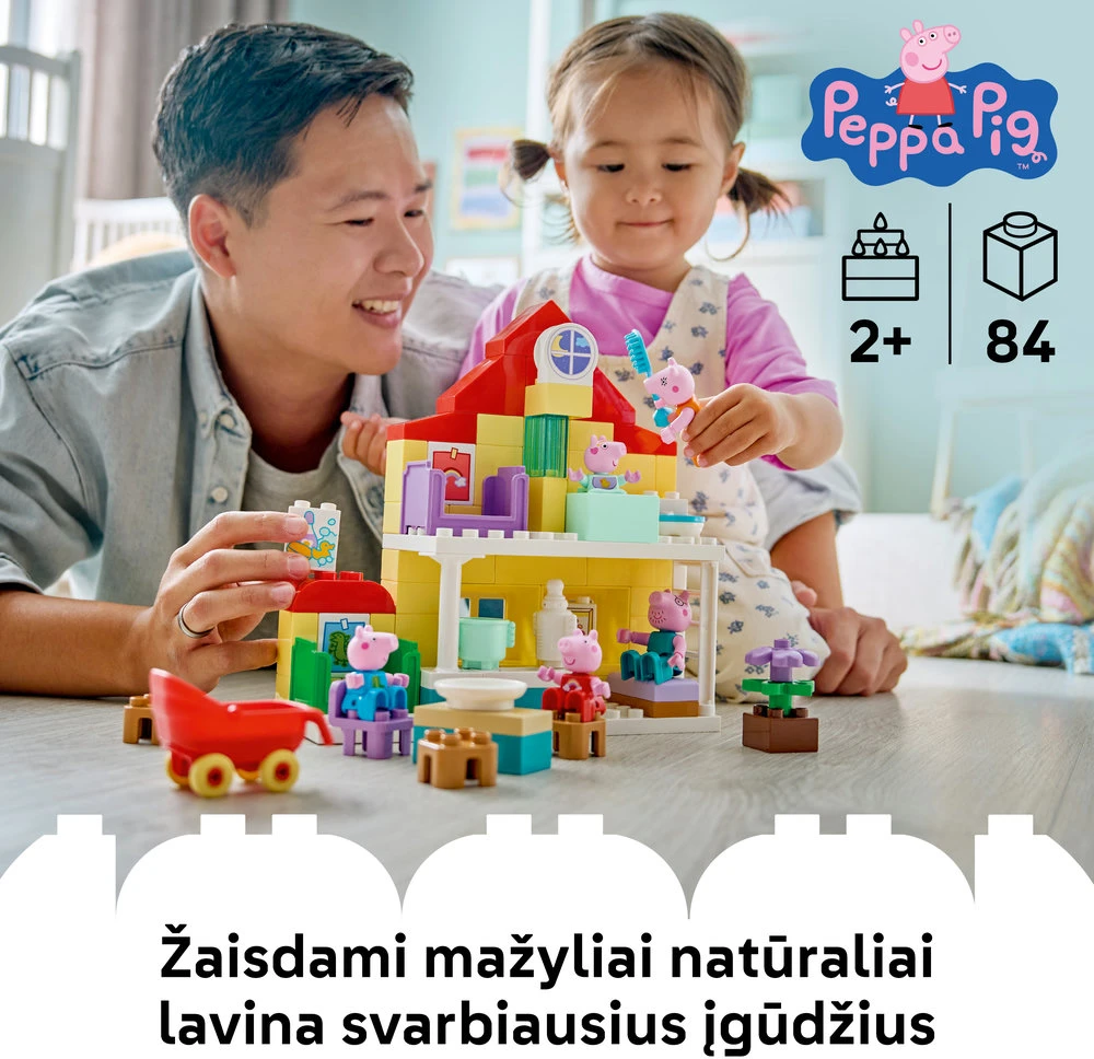 LEGO®DUPLO® Kiaulytės Pepos šeimos namas, 10467