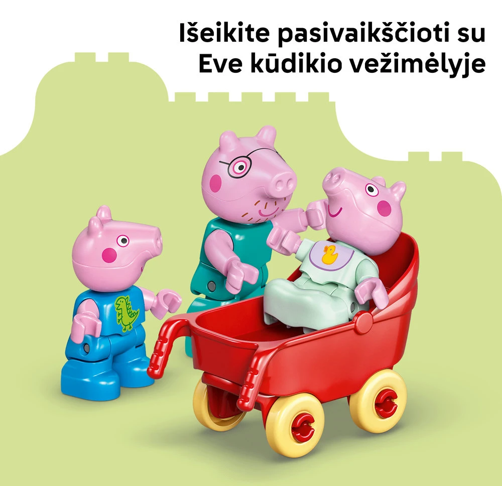 LEGO®DUPLO® Kiaulytės Pepos šeimos namas, 10467