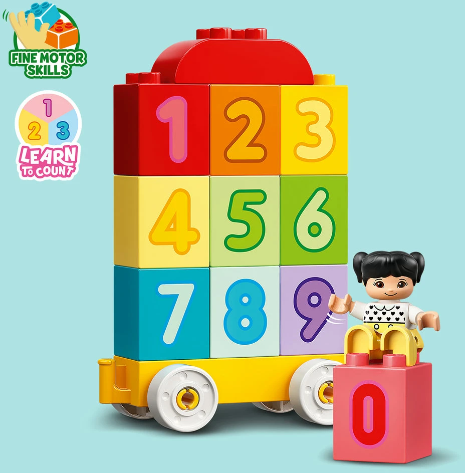 LEGO® DUPLO® Man pirmasis skaičių traukinys – išmok skaičiuoti (10954) 10954