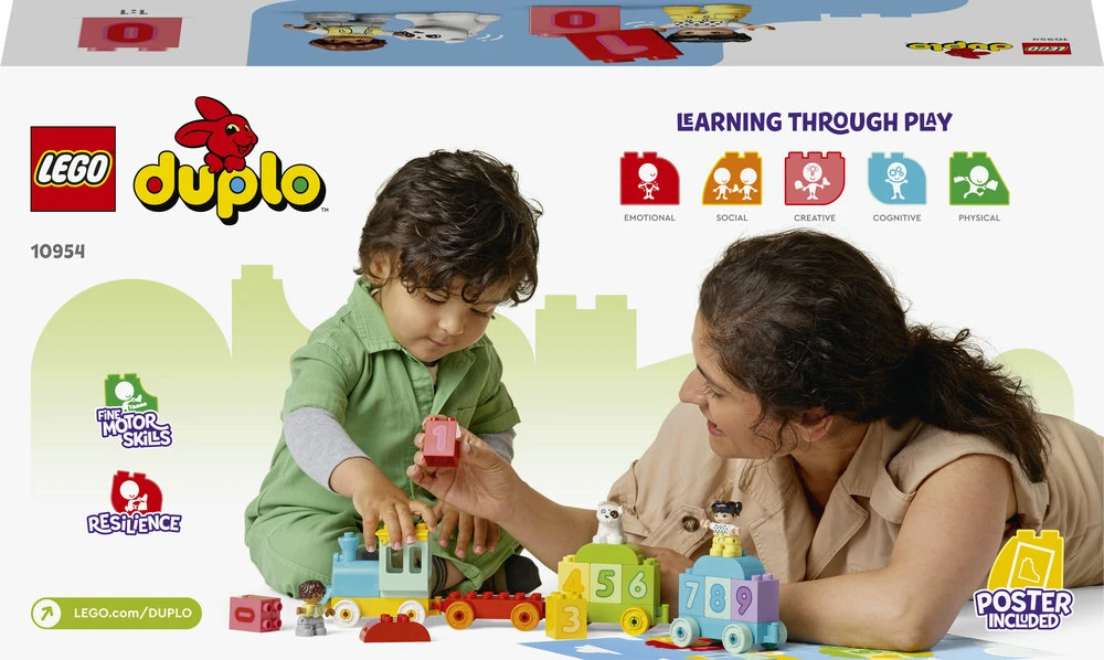 LEGO® DUPLO® Man pirmasis skaičių traukinys – išmok skaičiuoti (10954) 10954